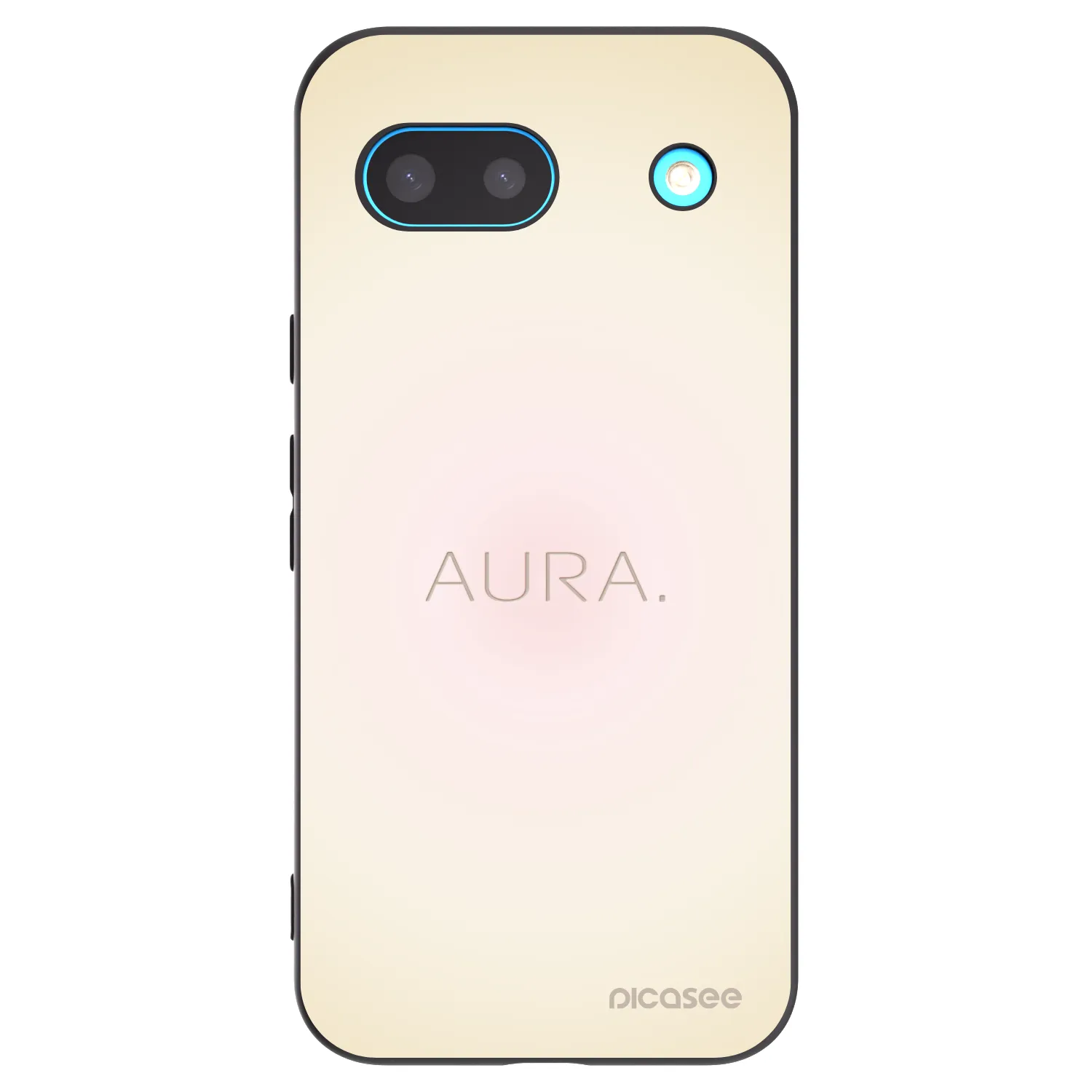 Picasee Google Pixel 8a Hülle - Schwarzes Silikon - Aura
