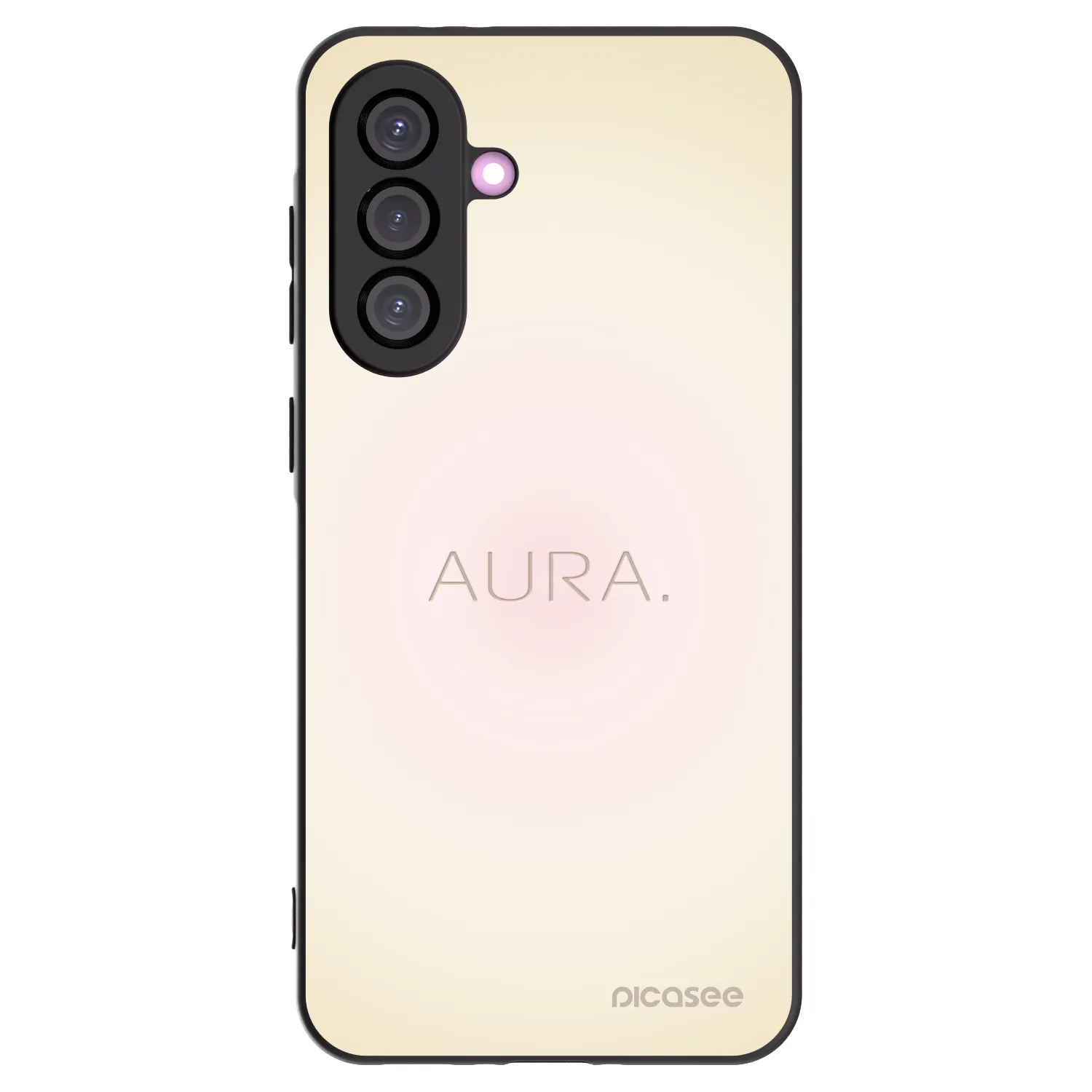 Picasee Samsung Galaxy A56 5G A566B Hülle - Schwarzes Silikon - Aura