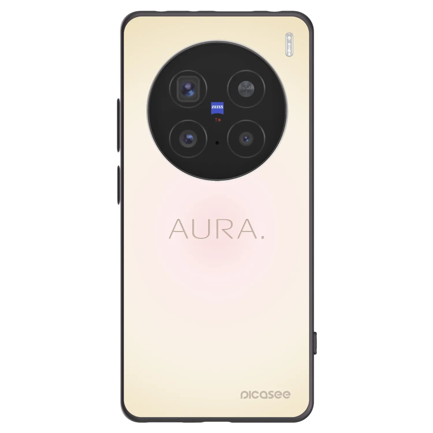 Picasee Vivo X200 Pro Hülle - Schwarzes Silikon - Aura