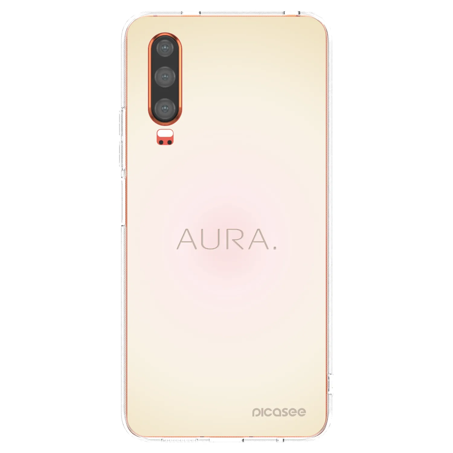 Picasee Huawei P30 Hülle - Transparentes Silikon - Aura