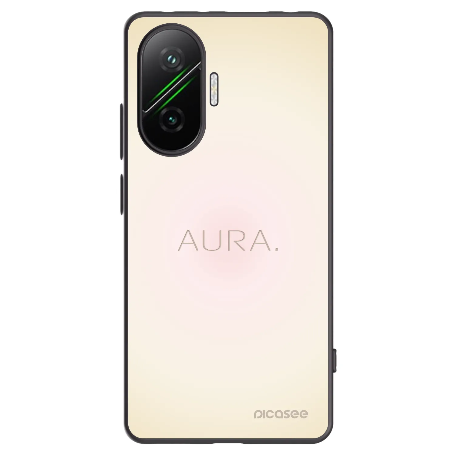 Picasee Xiaomi Poco F7 Pro 5G Hülle - Schwarzes Silikon - Aura
