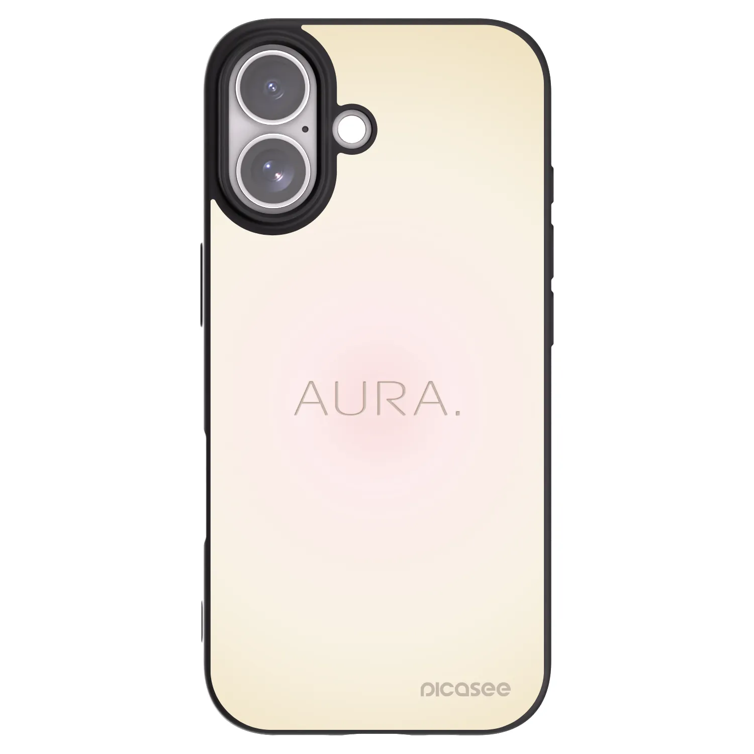 Picasee Apple iPhone 17 Hülle - Schwarzes Silikon - Aura