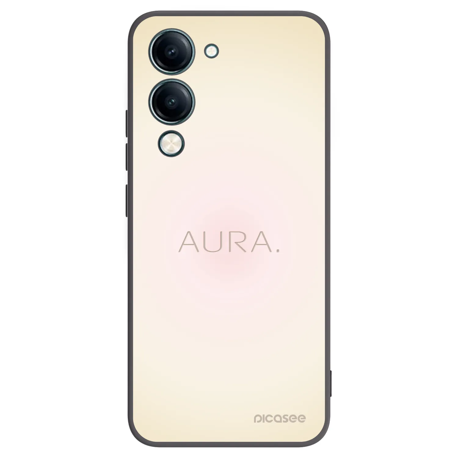 Picasee Vivo Y29s 5G Hülle - Schwarzes Silikon - Aura