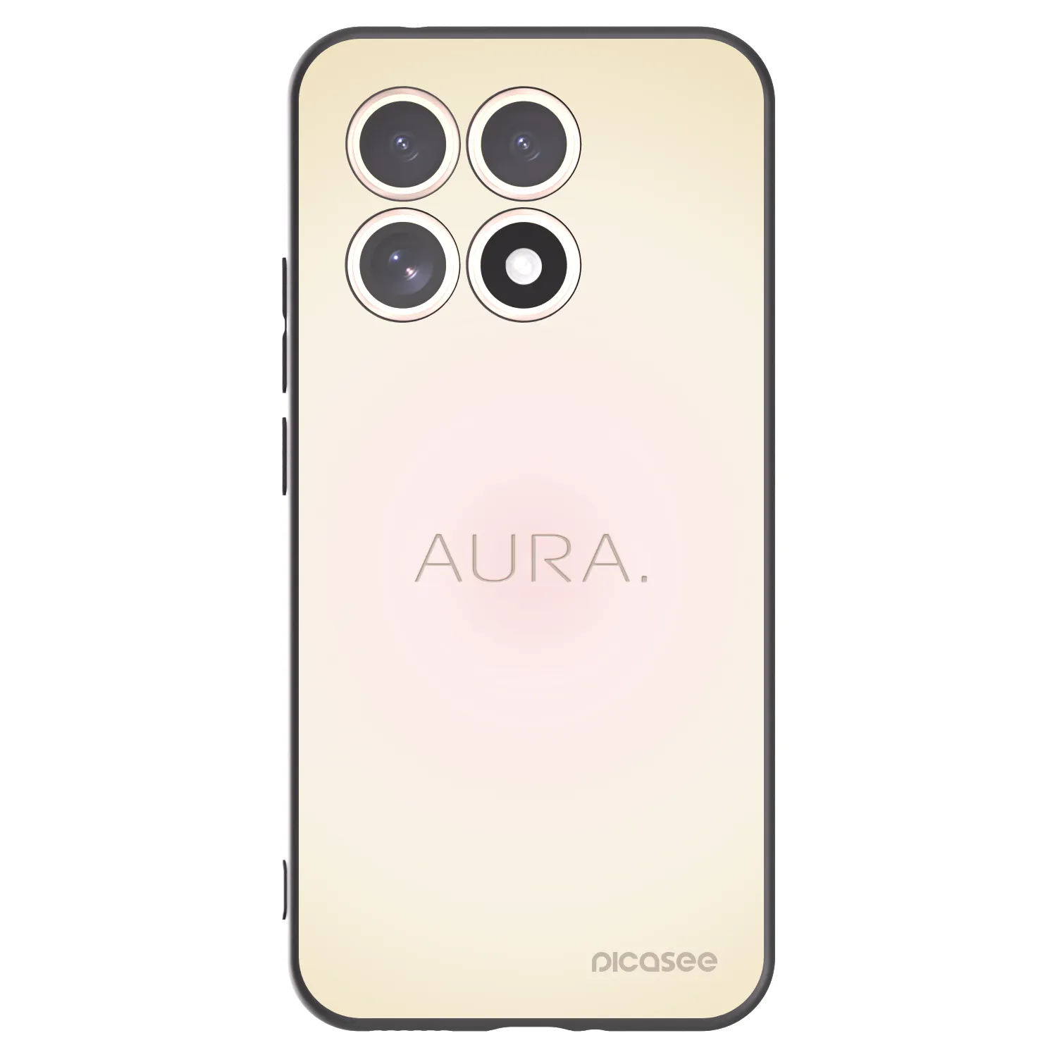 Picasee Xiaomi 15T Hülle - Schwarzes Silikon - Aura