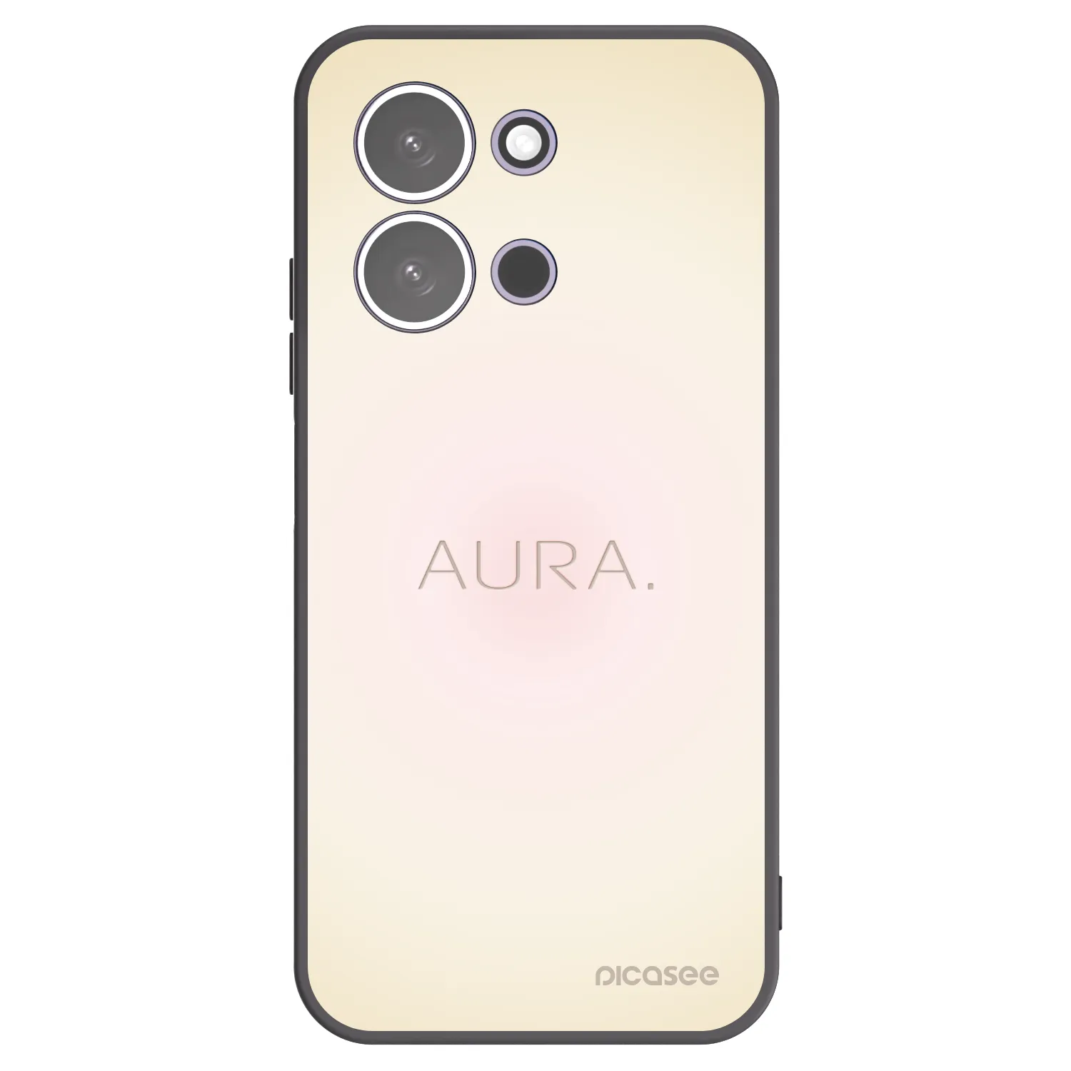 Picasee Xiaomi Redmi 15C 5G Hülle - Schwarzes Silikon - Aura