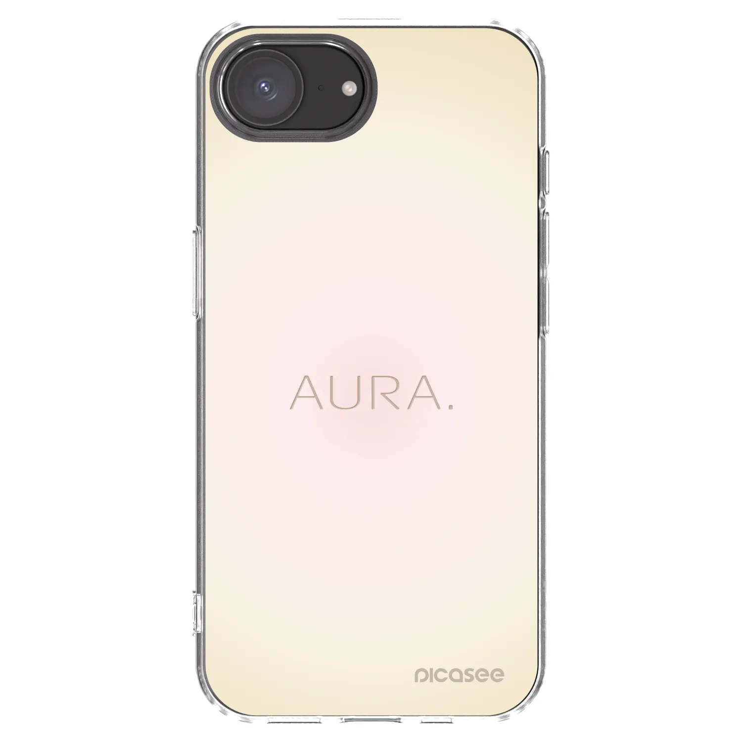 Picasee Apple iPhone 17e Hülle - Transparentes Silikon - Aura
