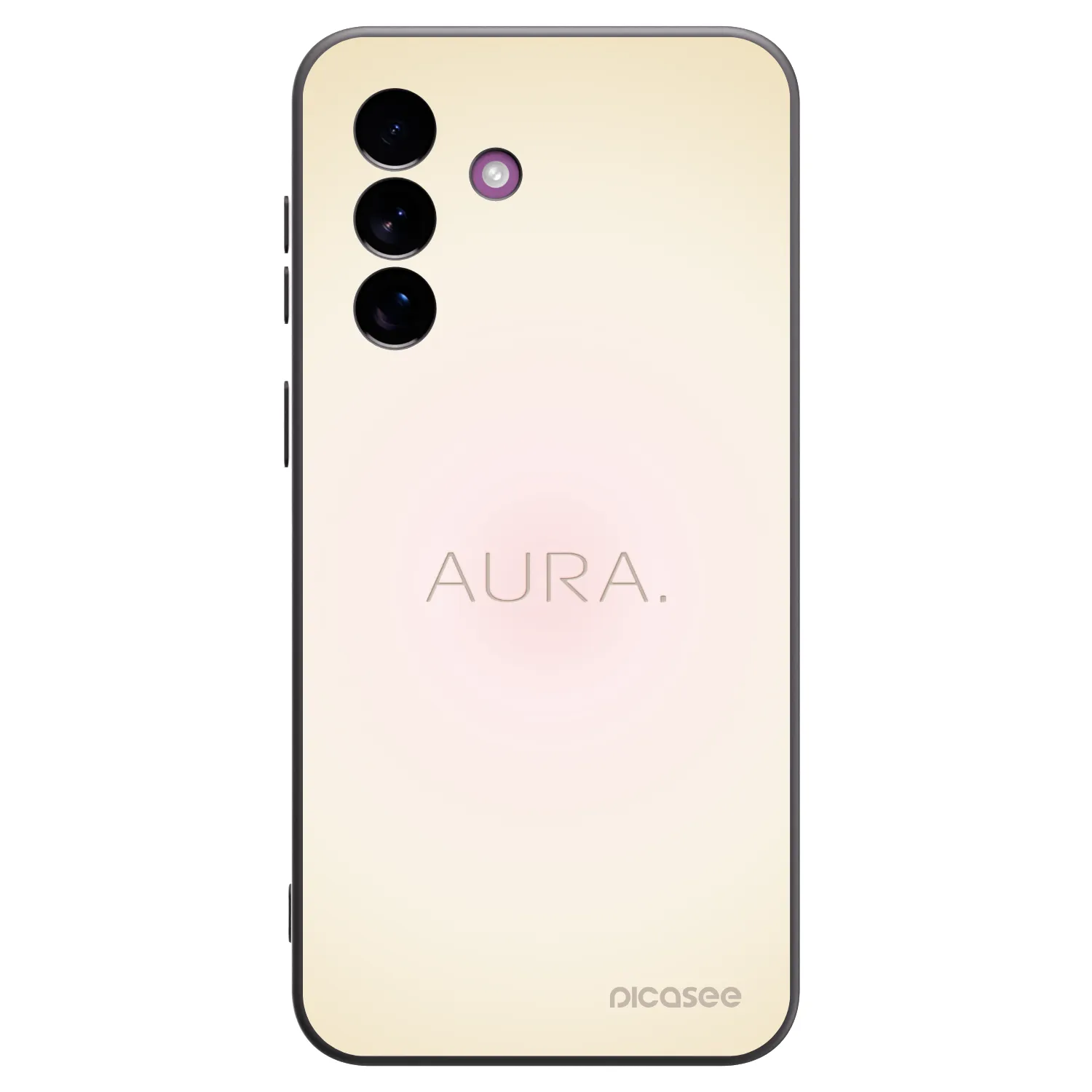 Picasee Samsung Galaxy A37 Hülle - Schwarzes Silikon - Aura