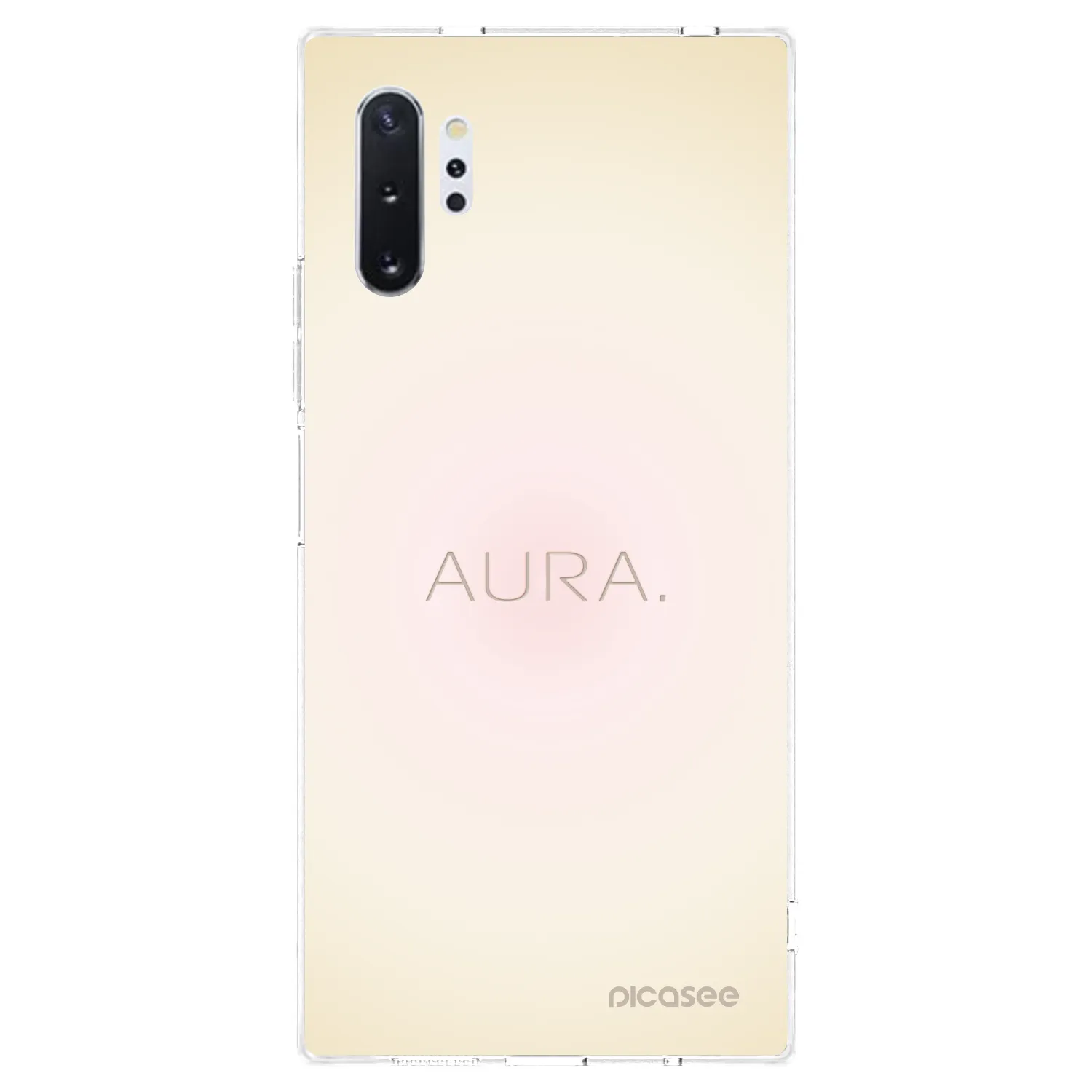 Picasee Samsung Galaxy Note 10+ N975F Hülle - Transparentes Silikon - Aura