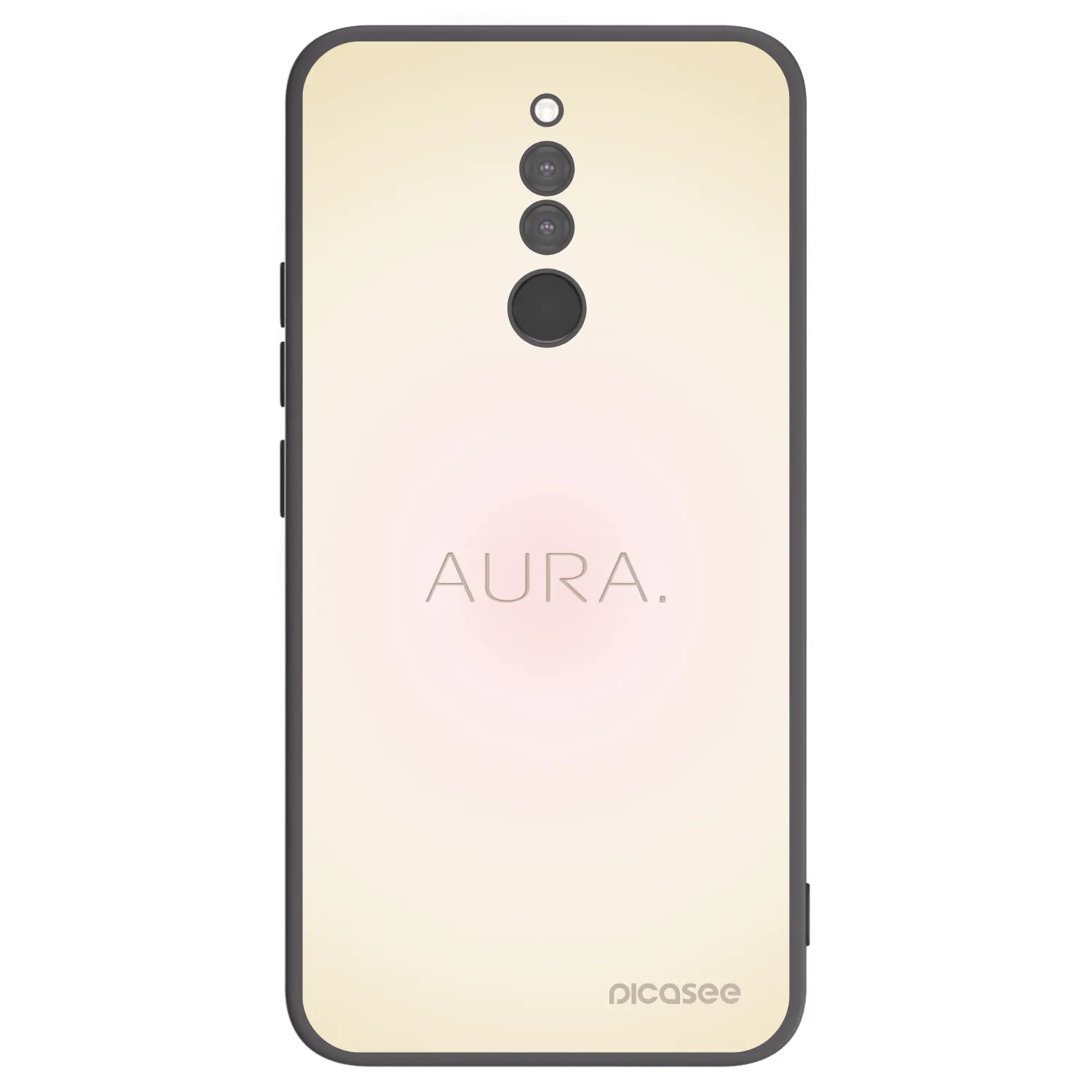Picasee Xiaomi Redmi 8 Hülle - Schwarzes Silikon - Aura