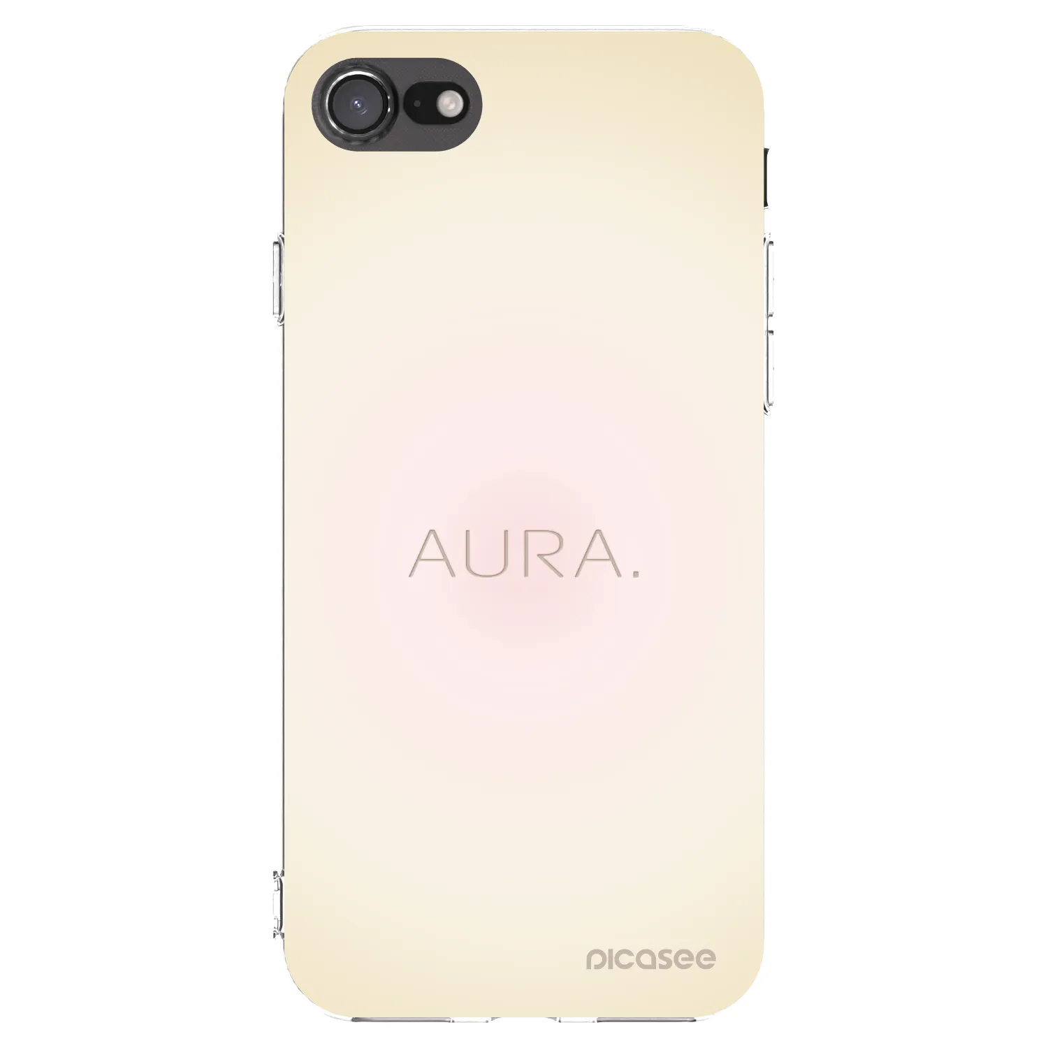 Picasee Apple iPhone SE 2020 Hülle - Transparentes Silikon - Aura