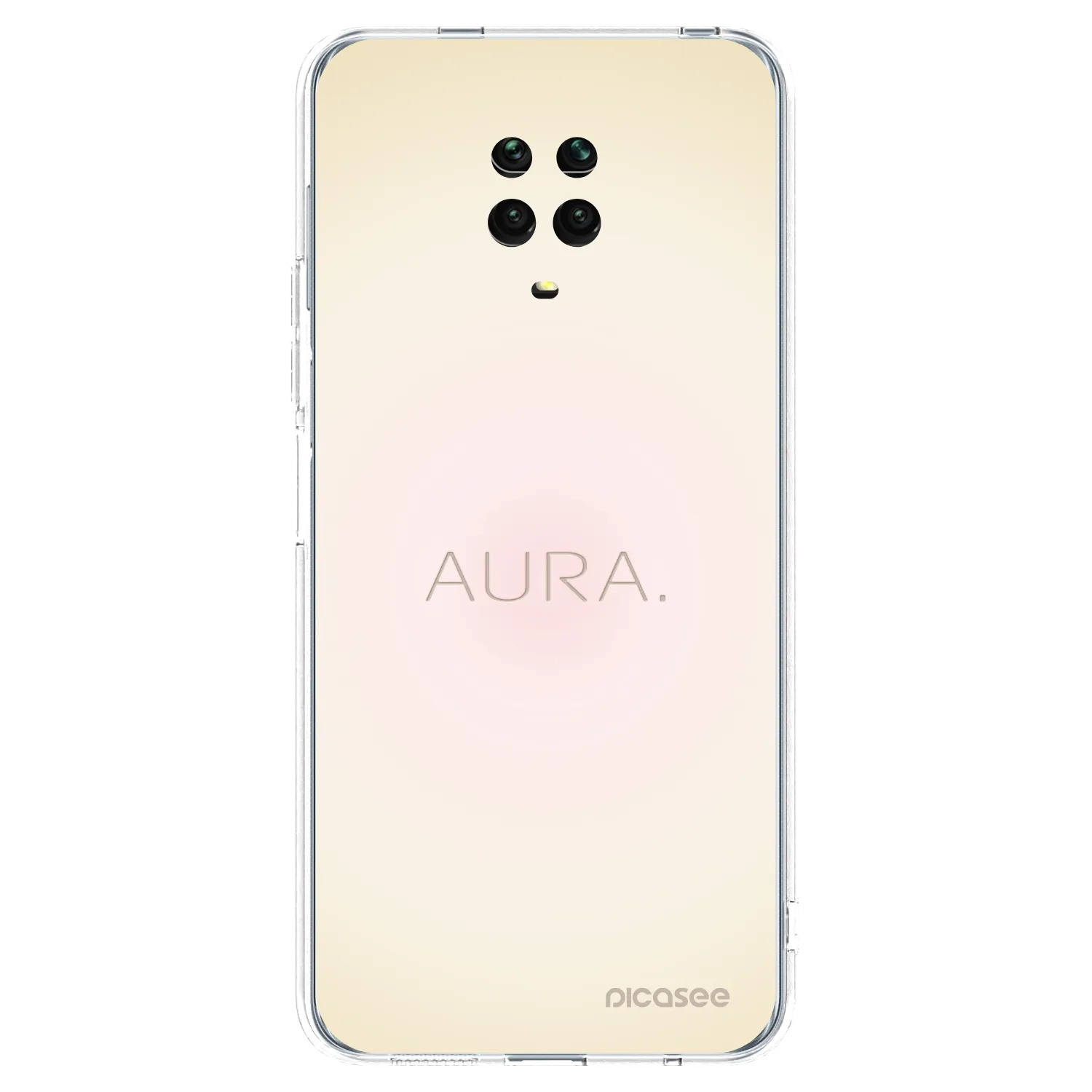 Picasee Xiaomi Redmi Note 9 Pro Hülle - Transparentes Silikon - Aura