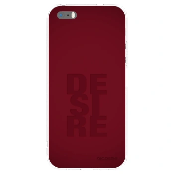 Picasee Apple iPhone 5/5S/SE Hülle - Transparentes Silikon - Desire