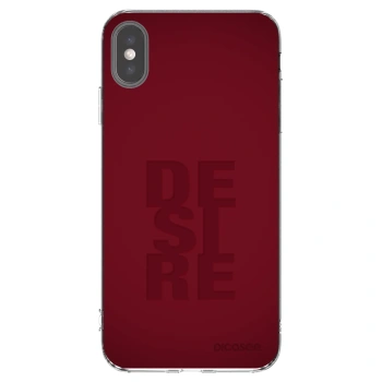 Picasee Apple iPhone XS Max Hülle - Transparentes Silikon - Desire
