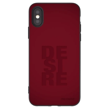 Picasee Apple iPhone X/XS Hülle - Schwarzes Silikon - Desire