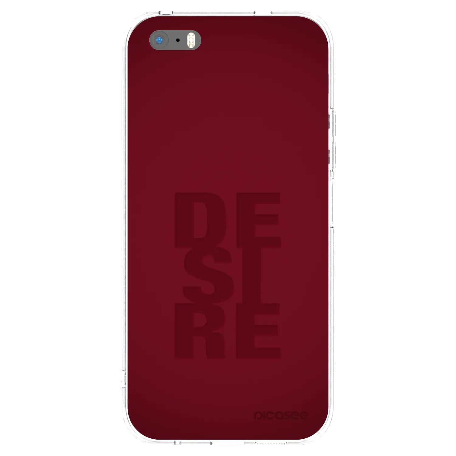 Picasee Apple iPhone 5/5S/SE Hülle - Transparentes Silikon - Desire