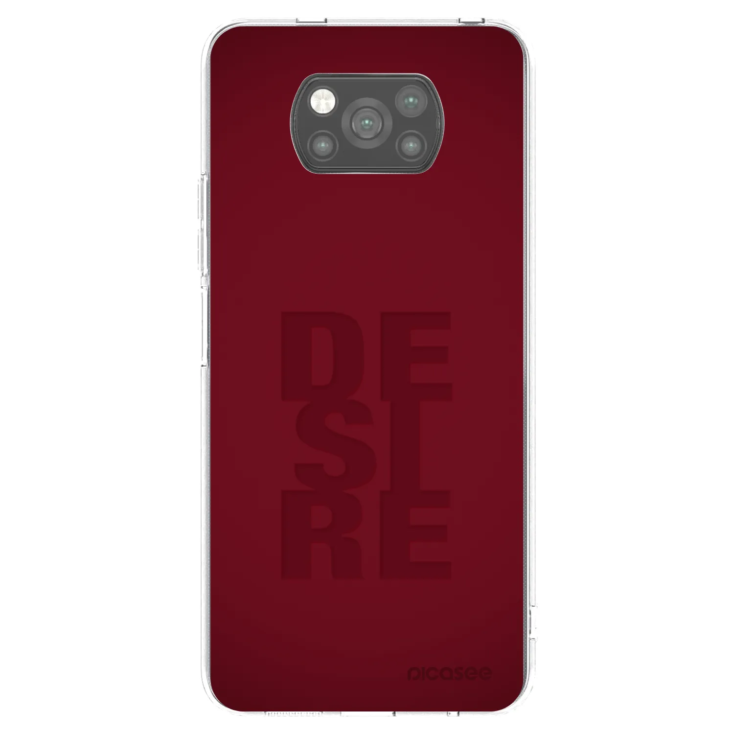 Picasee Xiaomi Poco X3 Hülle - Schwarzes Silikon - Desire