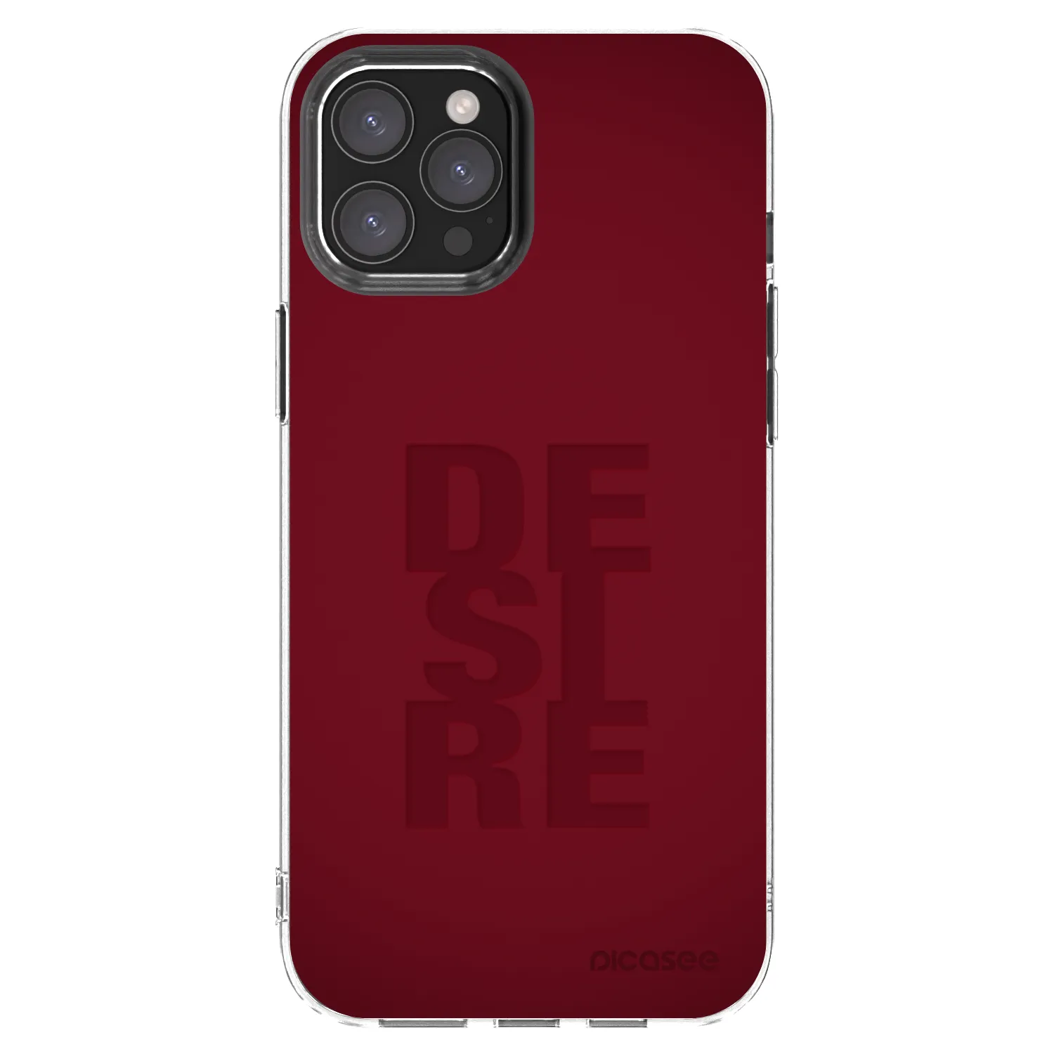 Picasee Apple iPhone 12 Pro Max Hülle - Transparentes Silikon - Desire