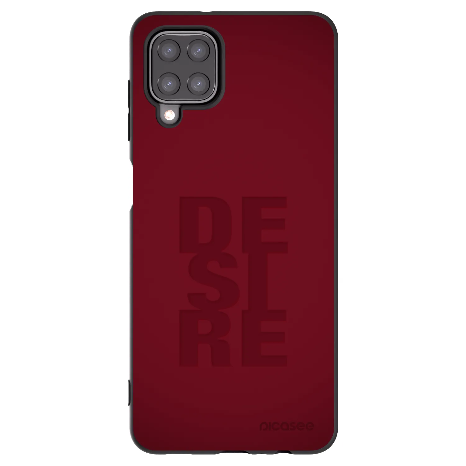 Picasee Samsung Galaxy A12 A125F Hülle - Schwarzes Silikon - Desire