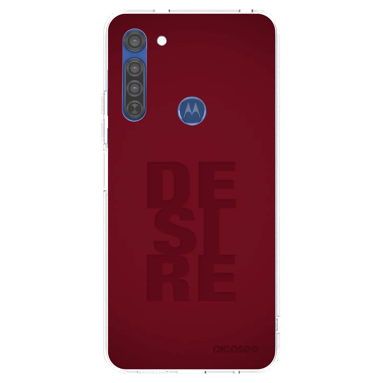 Picasee Motorola Moto G8 Hülle - Transparentes Silikon - Desire