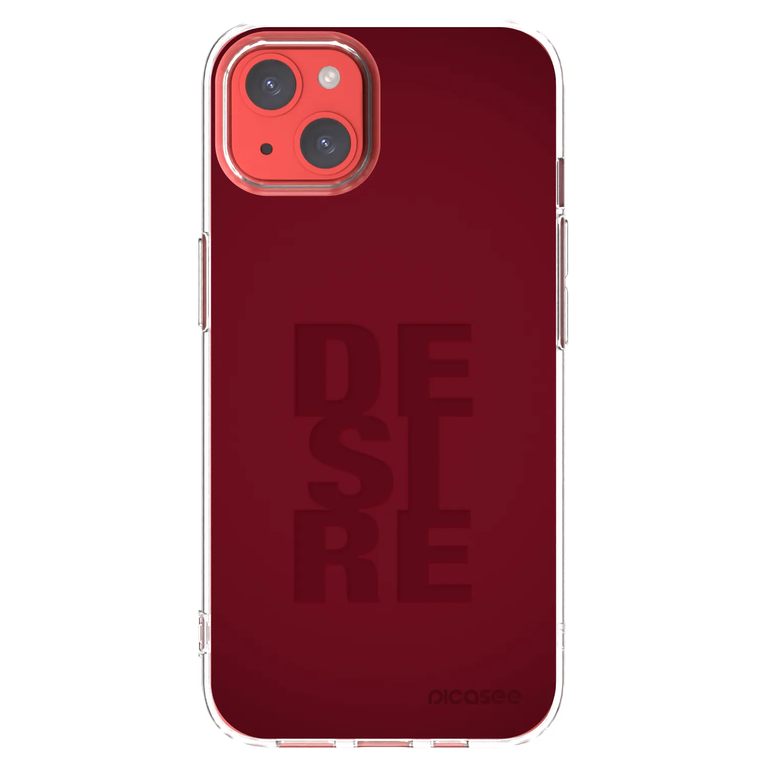 Picasee Apple iPhone 13 Hülle - Transparentes Silikon - Desire