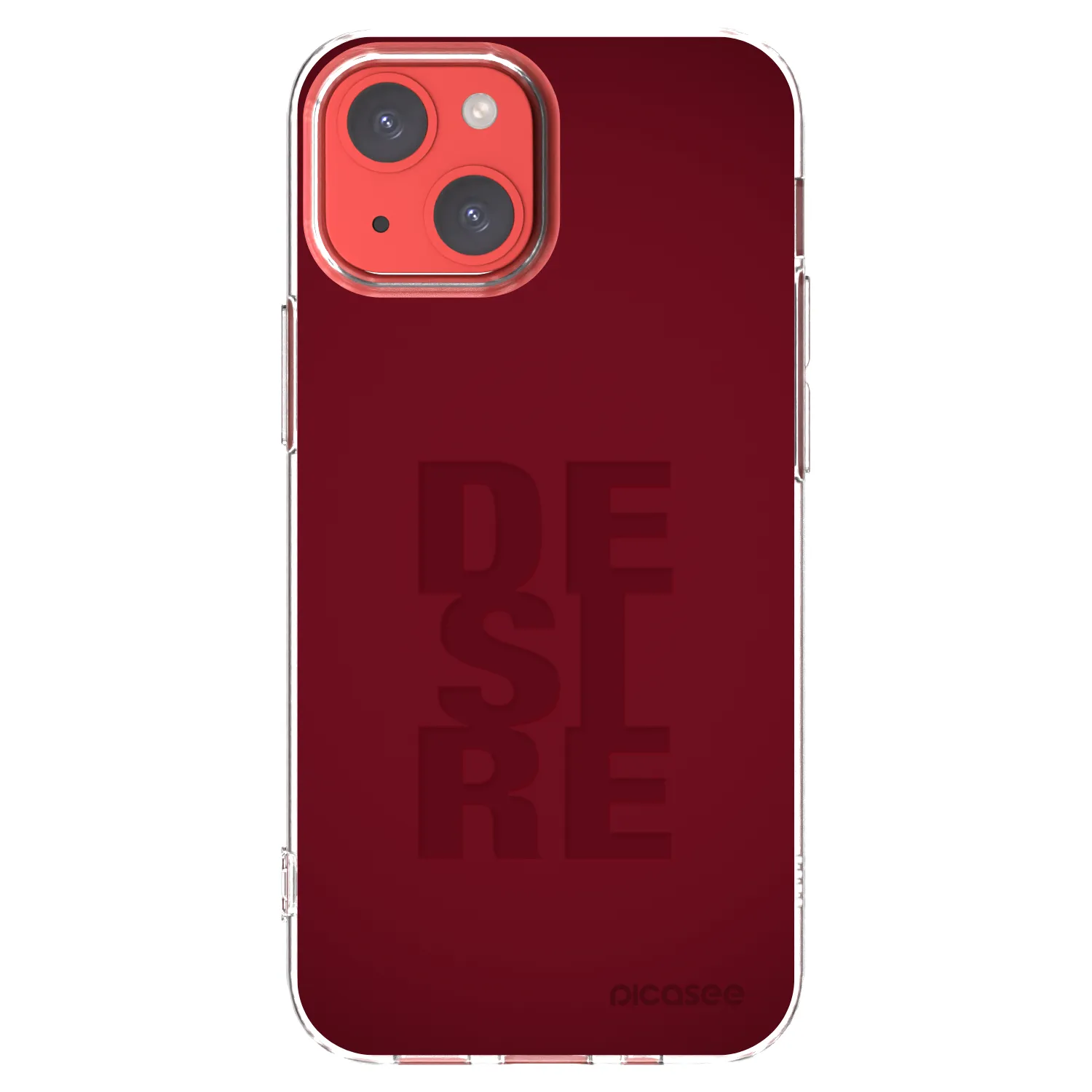 Picasee Apple iPhone 13 mini Hülle - Transparentes Silikon - Desire