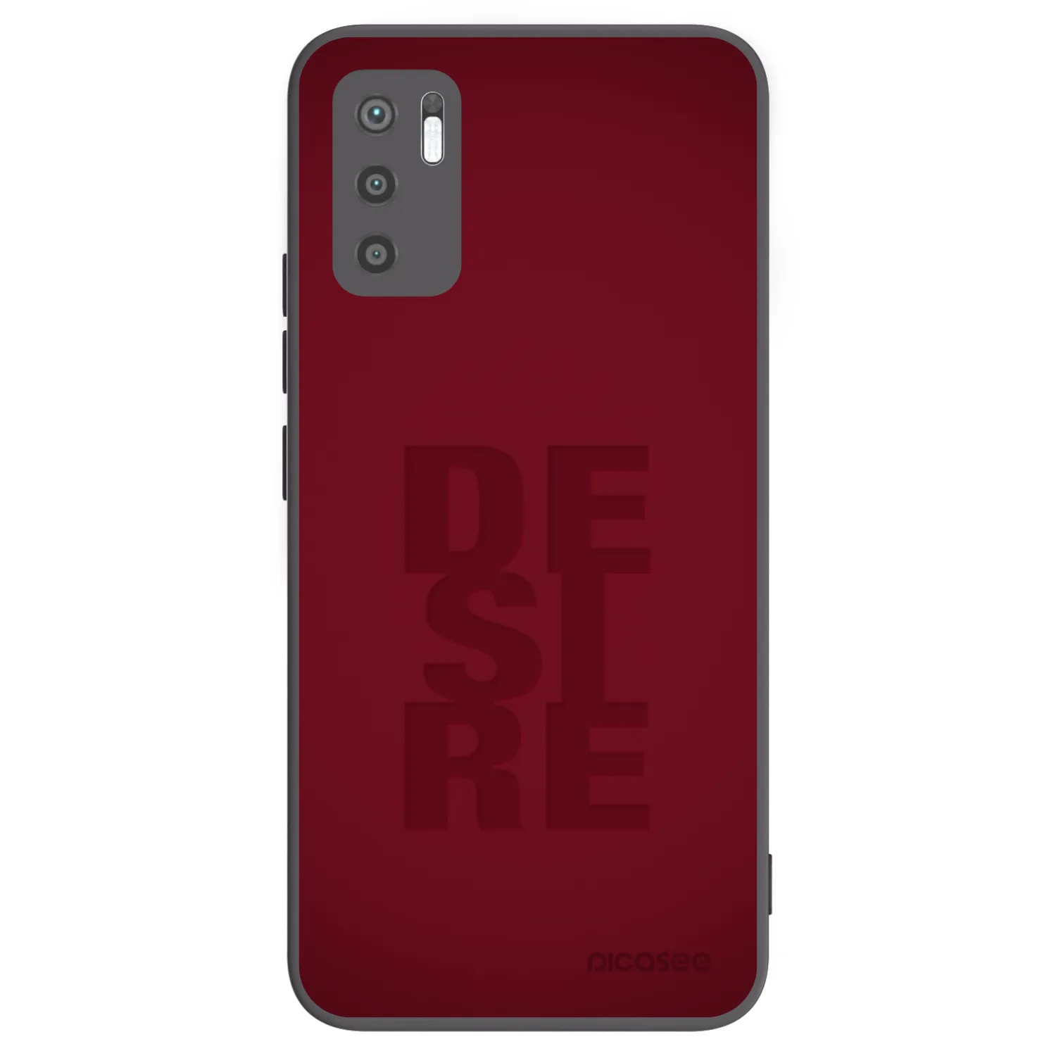Picasee Xiaomi Redmi Note 10 5G Hülle - Schwarzes Silikon - Desire