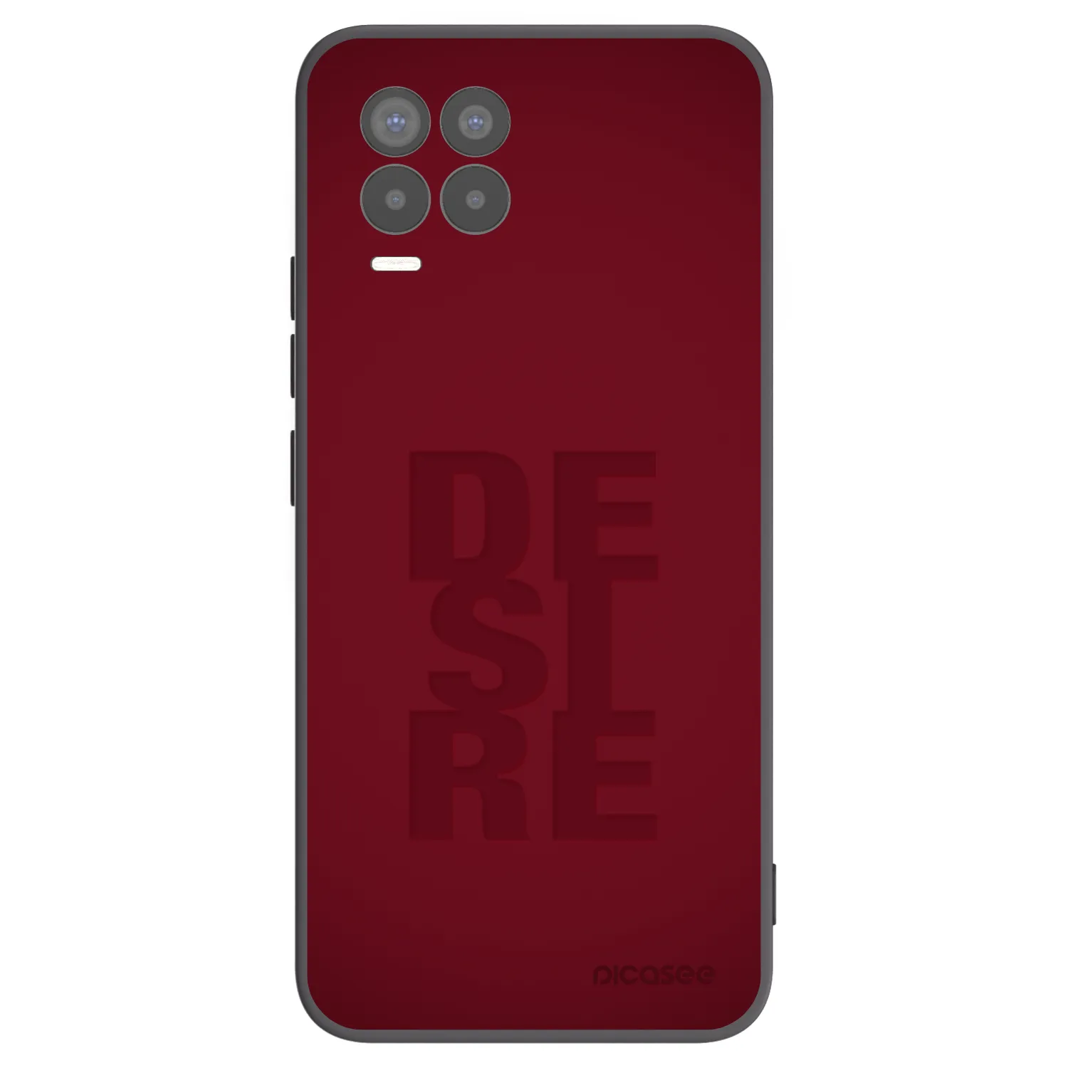 Picasee Realme 8 Pro Hülle - Schwarzes Silikon - Desire
