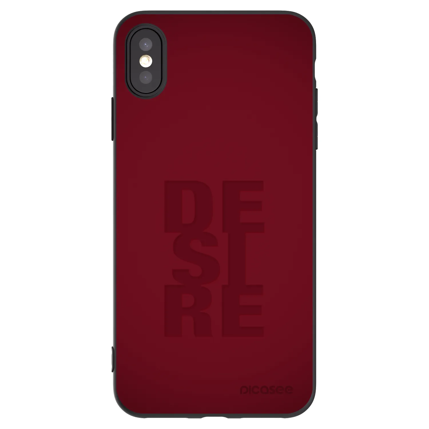 Picasee Apple iPhone XS Max Hülle - Schwarzes Silikon - Desire