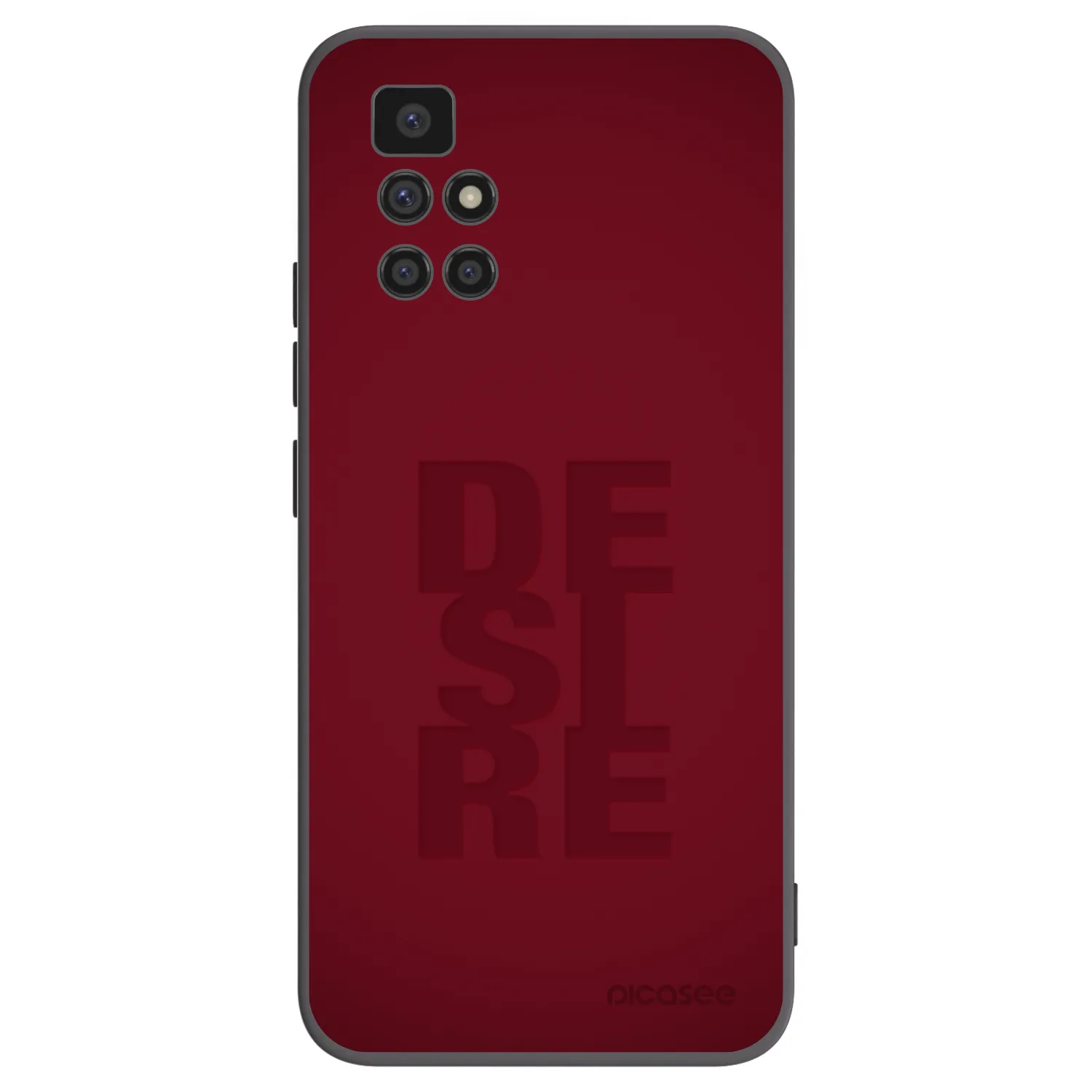 Picasee Xiaomi Redmi 10 Hülle - Schwarzes Silikon - Desire