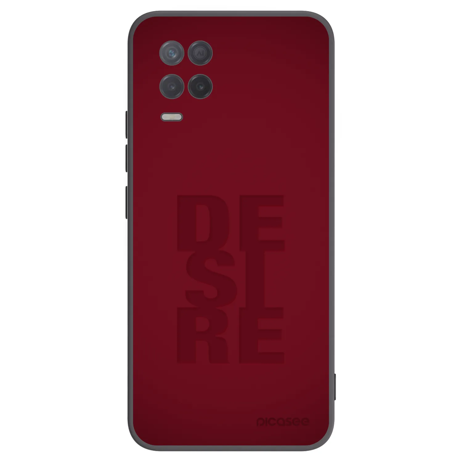 Picasee Realme 8 5G Hülle - Schwarzes Silikon - Desire