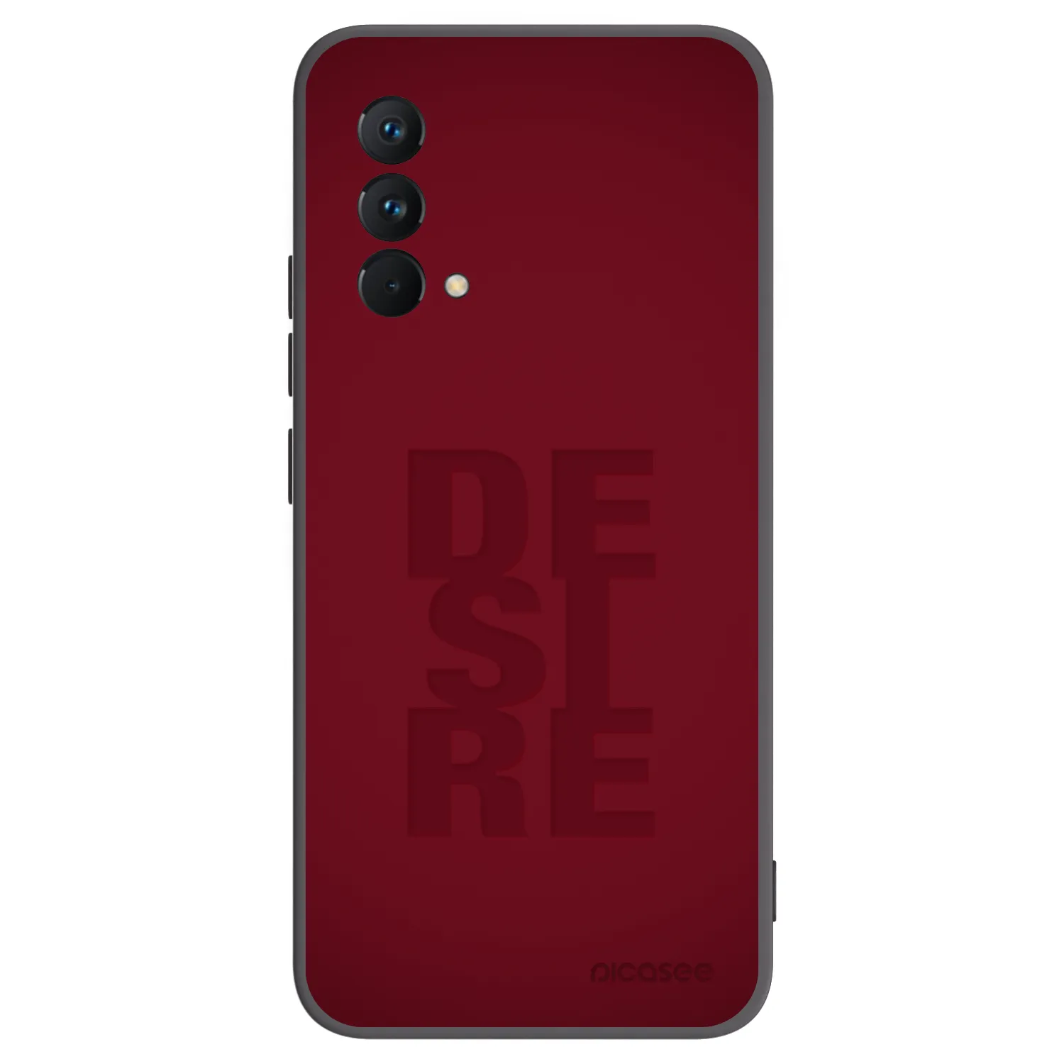 Picasee Realme GT Master Edition 5G Hülle - Schwarzes Silikon - Desire