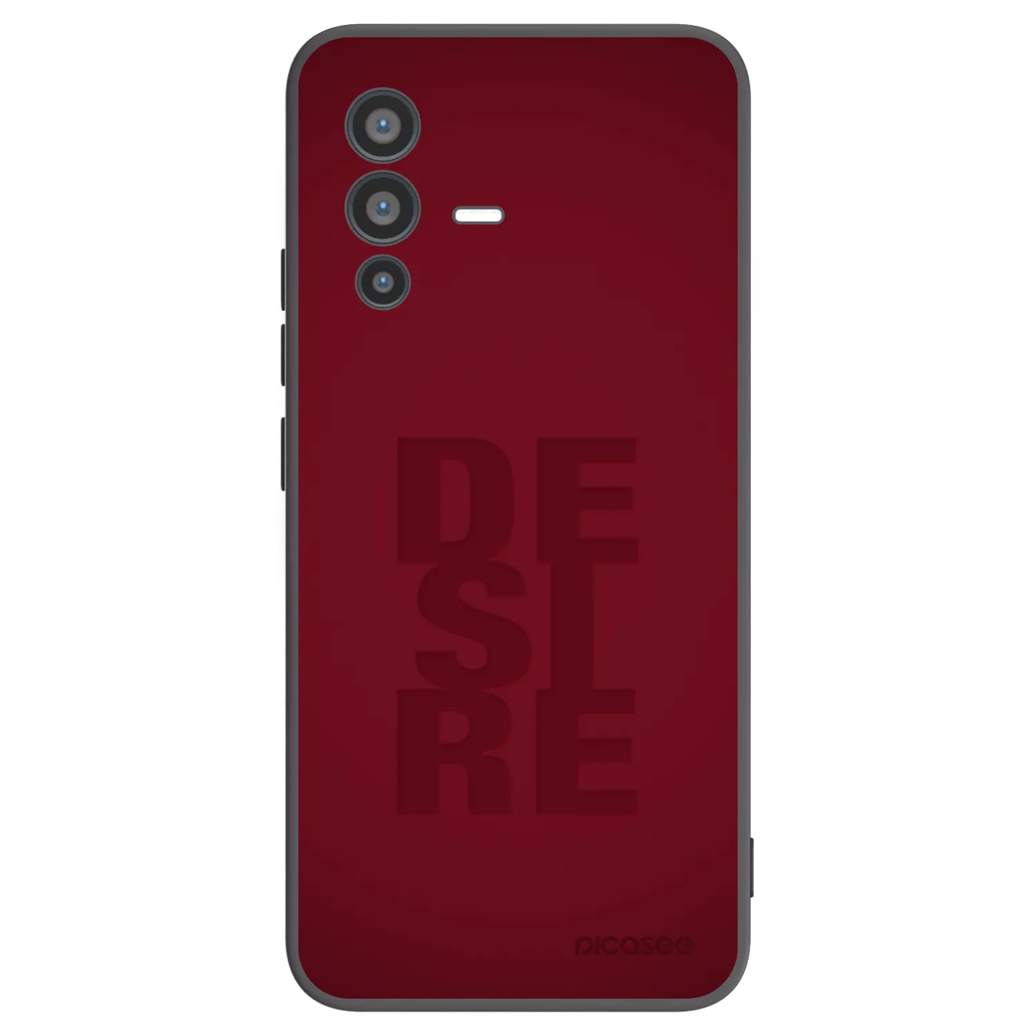 Picasee Vivo V23 5G Hülle - Schwarzes Silikon - Desire