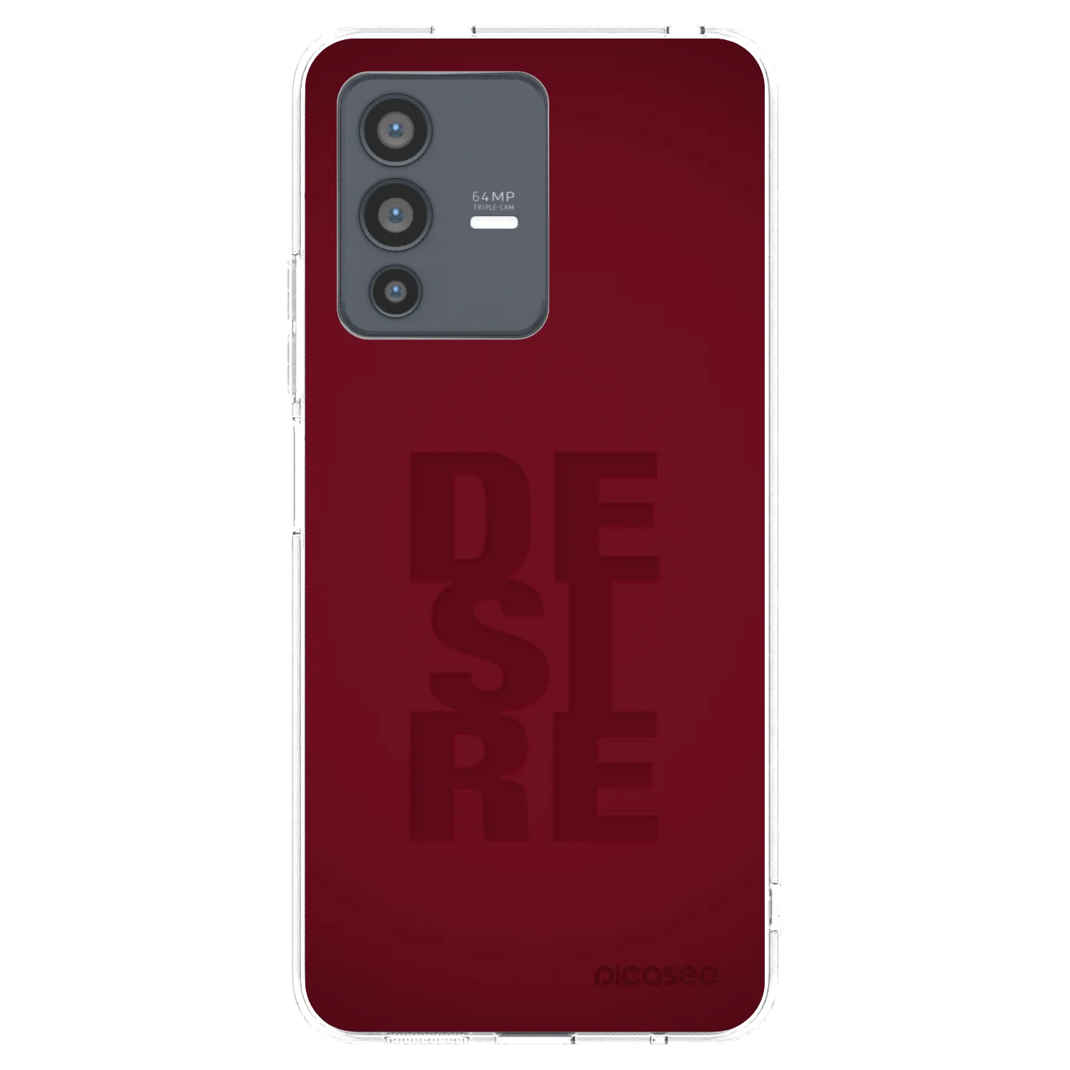 Picasee Vivo V23 5G Hülle - Transparentes Silikon - Desire
