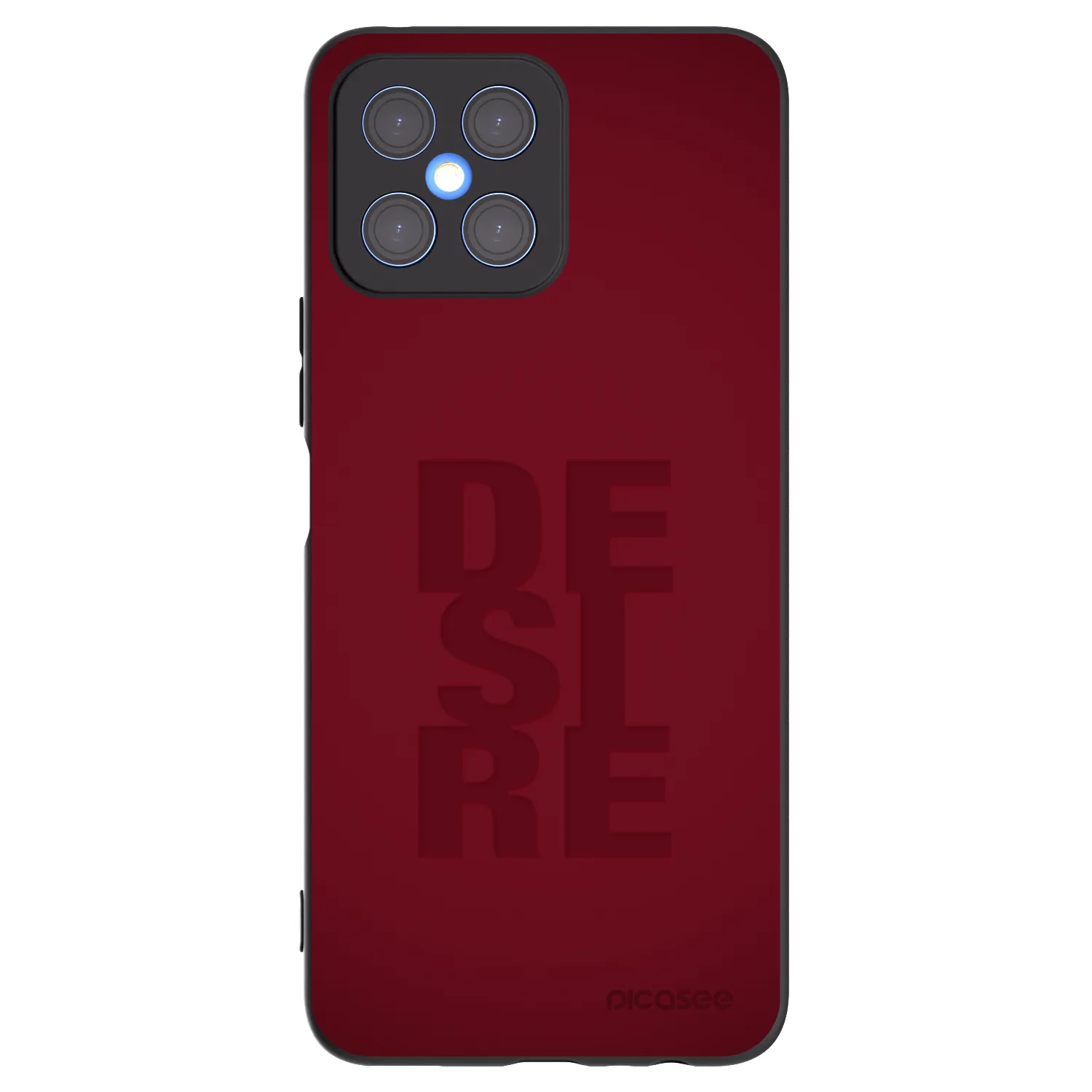 Picasee Honor X8 4G Hülle - Schwarzes Silikon - Desire