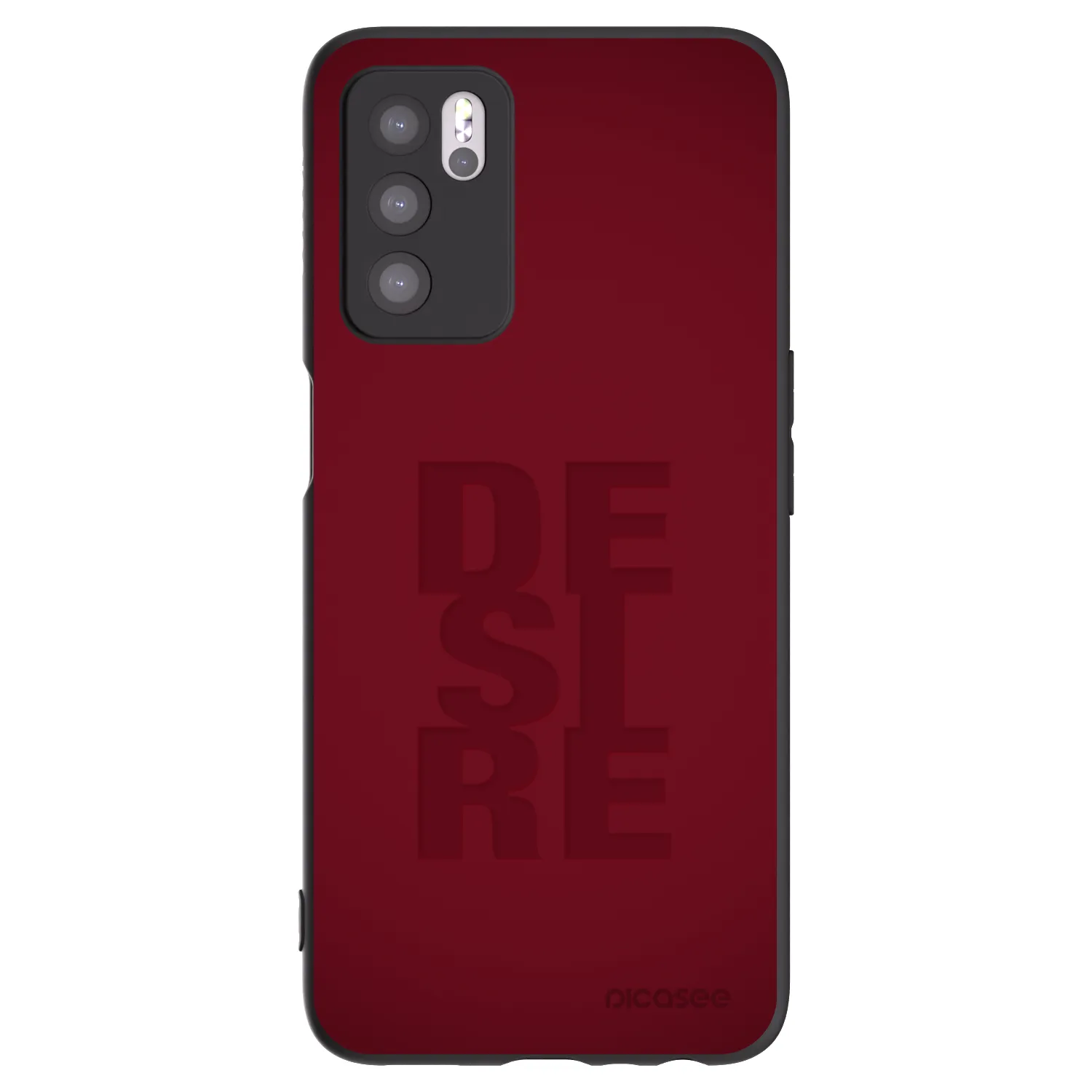 Picasee OPPO A16s Hülle - Schwarzes Silikon - Desire