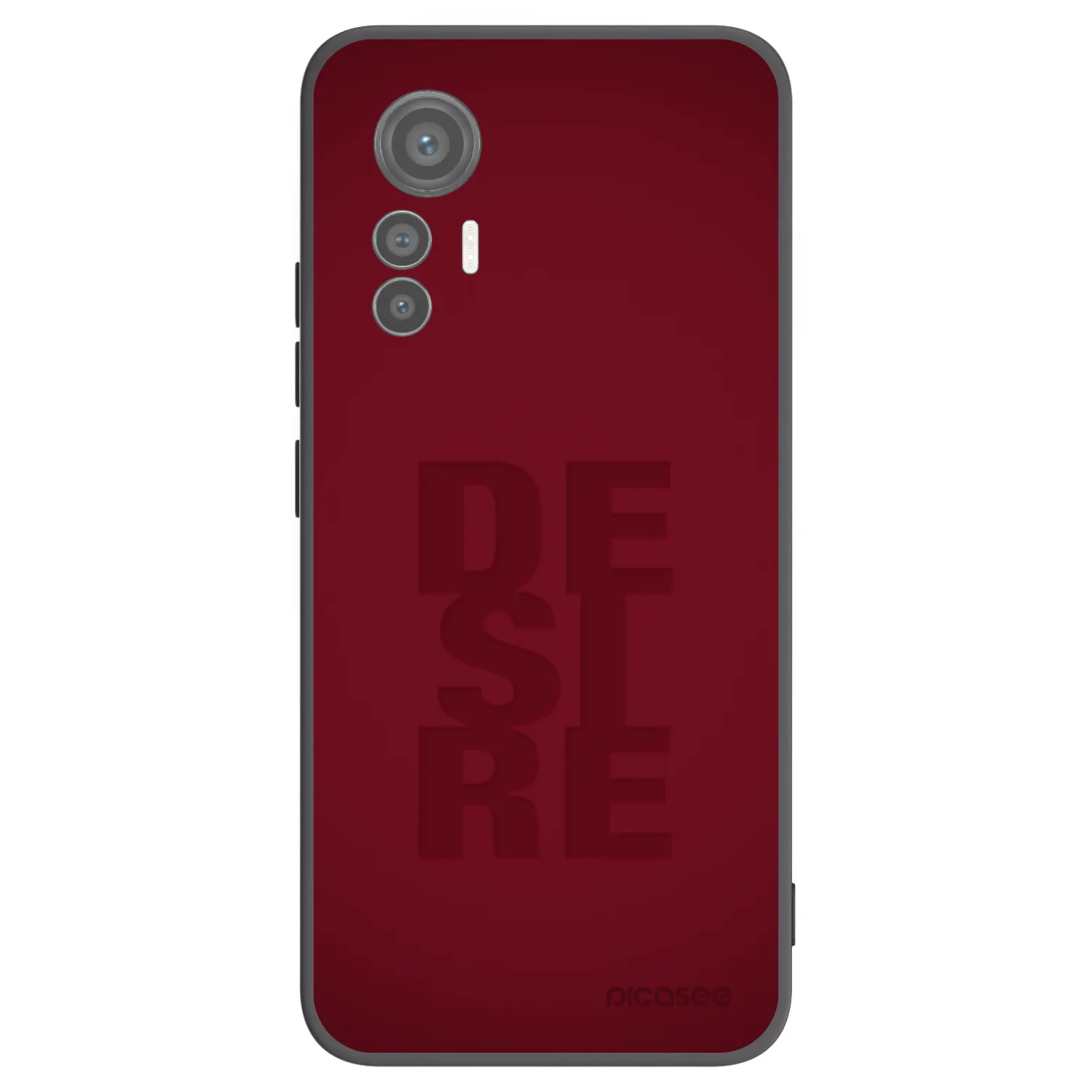 Picasee Xiaomi 12 Lite Hülle - Schwarzes Silikon - Desire