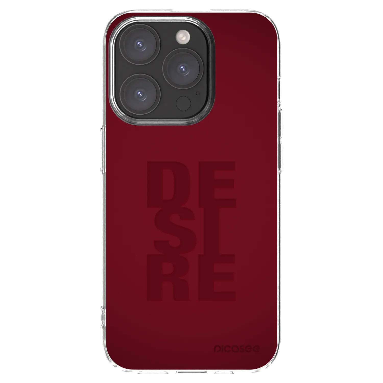 Picasee Apple iPhone 15 Pro Hülle - Transparentes Silikon - Desire