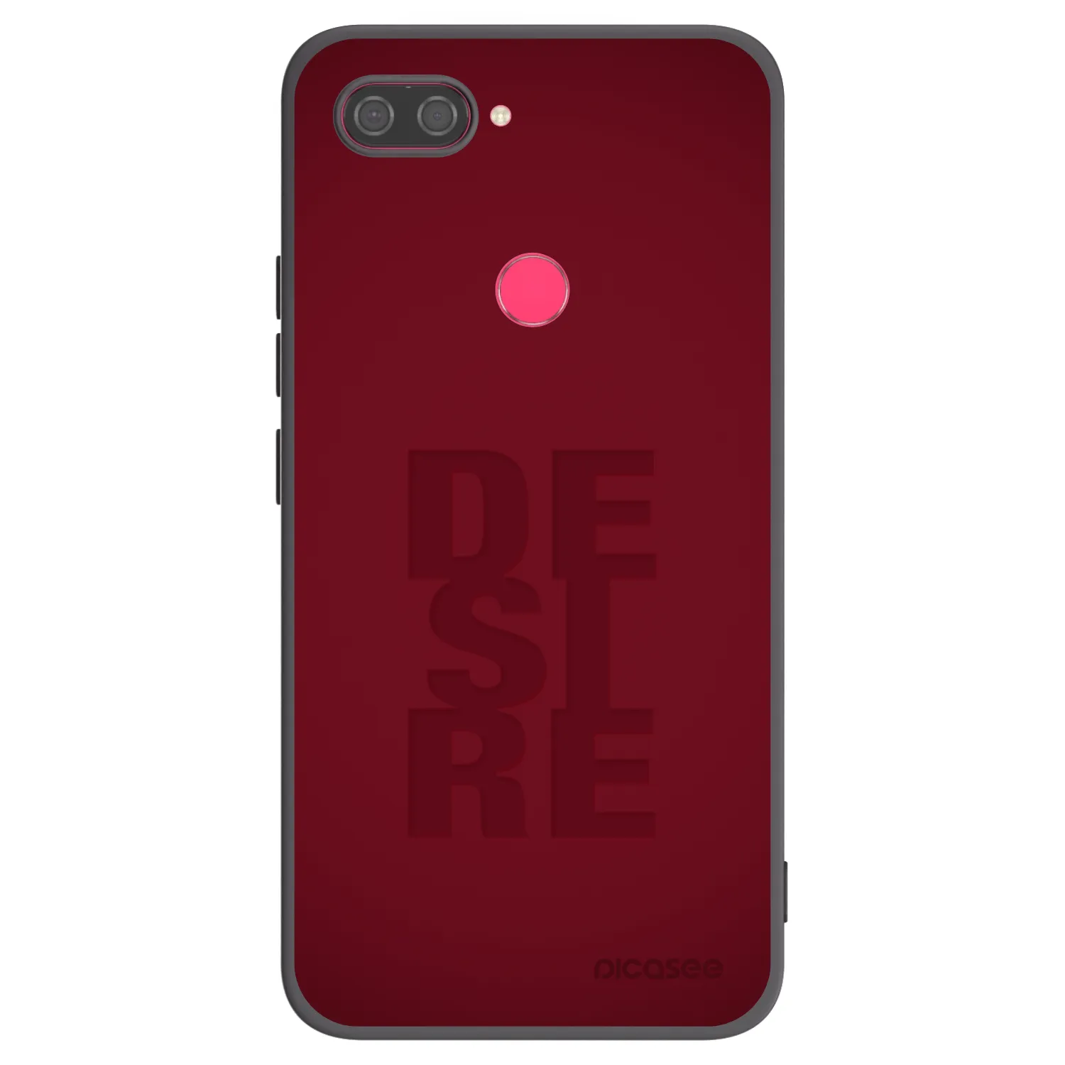 Picasee Xiaomi Mi 8 Lite Hülle - Schwarzes Silikon - Desire