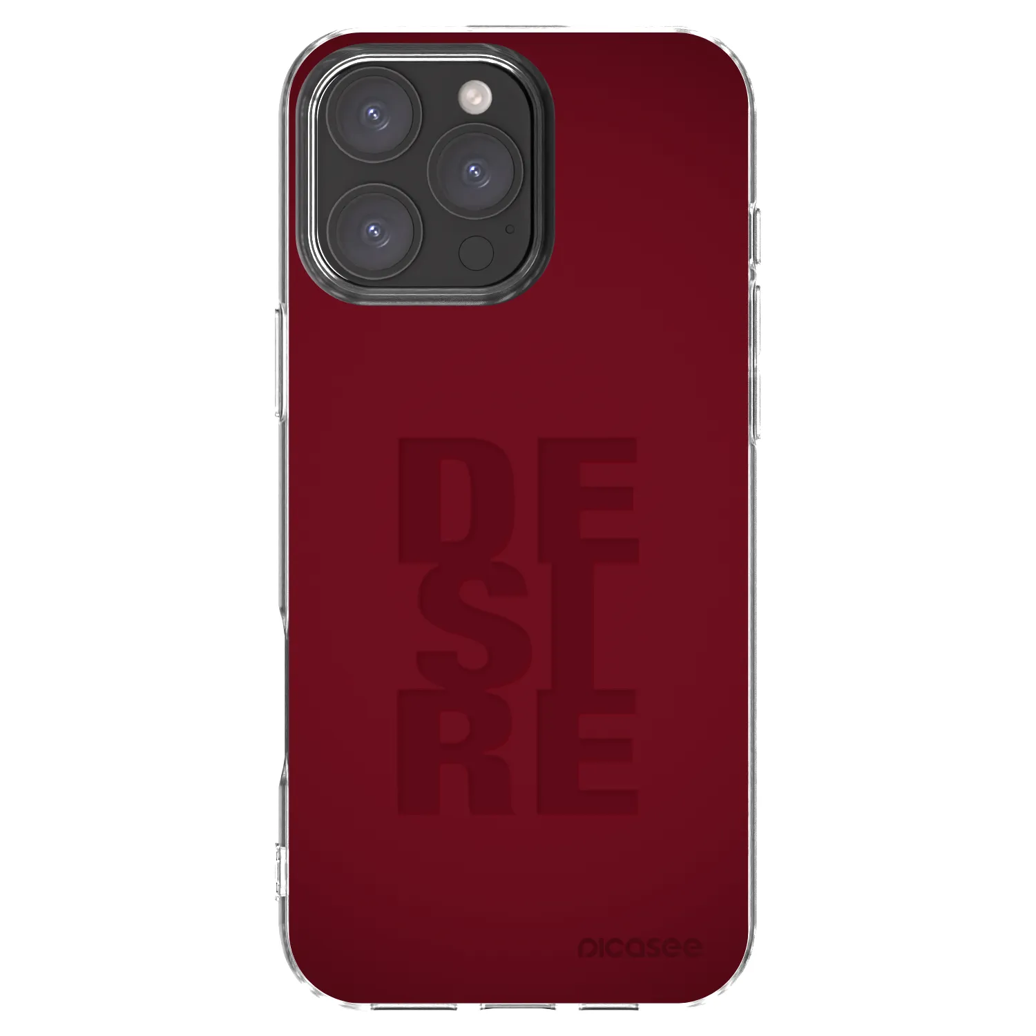 Picasee Apple iPhone 16 Pro Max Hülle - Transparentes Silikon - Desire