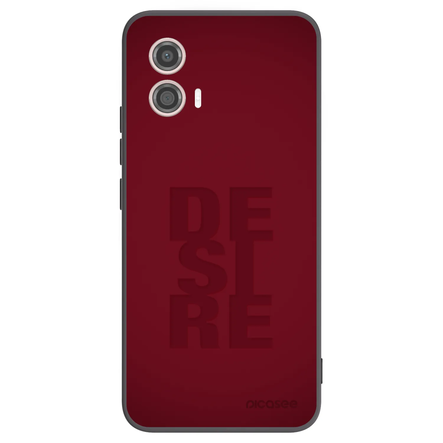 Picasee Motorola Moto G53 5G Hülle - Schwarzes Silikon - Desire