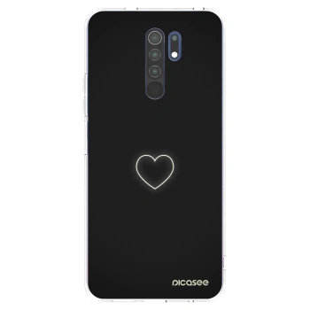 Picasee Xiaomi Redmi 9 Hülle - Transparentes Silikon - Heart