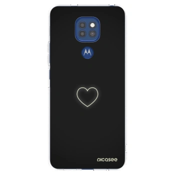 Picasee Motorola Moto G9 Play Hülle - Transparentes Silikon - Heart