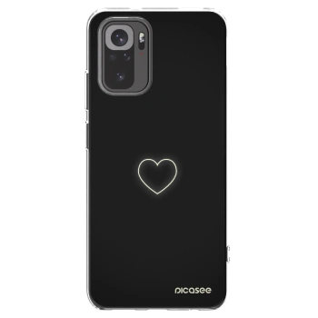 Picasee Xiaomi Redmi Note 10S Hülle - Transparentes Silikon - Heart