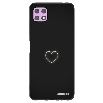 Picasee Samsung Galaxy A22 A226B 5G Hülle - Schwarzes Silikon - Heart