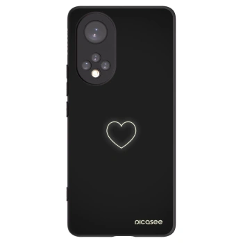 Picasee Huawei Nova 9 Hülle - Schwarzes Silikon - Heart