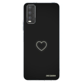 Picasee Vivo Y20s Hülle - Transparentes Silikon - Heart
