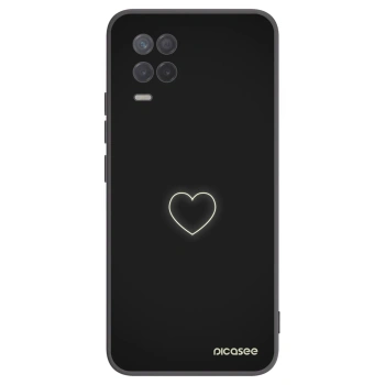 Picasee Realme 8 5G Hülle - Schwarzes Silikon - Heart