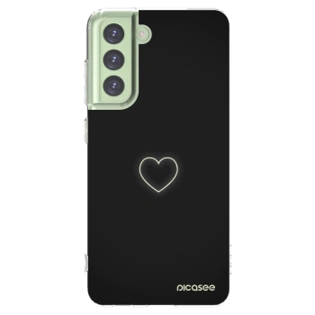Picasee Samsung Galaxy S21 FE 5G Hülle - Transparentes Silikon - Heart