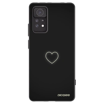 Picasee Xiaomi Redmi Note 11 Pro Hülle - Schwarzes Silikon - Heart