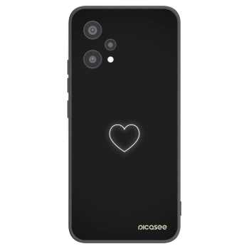 Picasee Realme 9 Pro 5G Hülle - Schwarzes Silikon - Heart